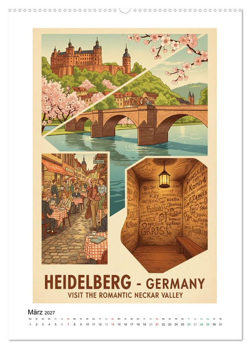 Sehnsucht Deutschland – Die Mid-Century Collection (CALVENDO Premium Wandkalender 2027)