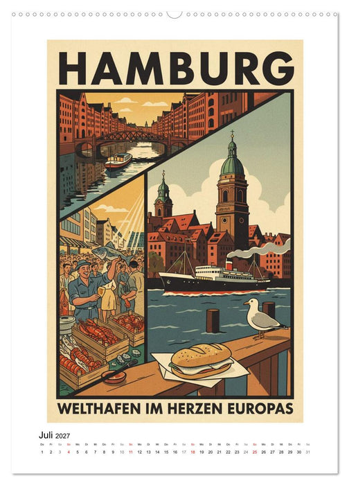 Sehnsucht Deutschland – Die Mid-Century Collection (CALVENDO Premium Wandkalender 2027)