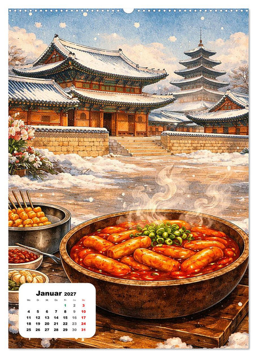 Südkorea – Eine Schlemmerreise durchs Land der Morgenstille (CALVENDO Wandkalender 2027)
