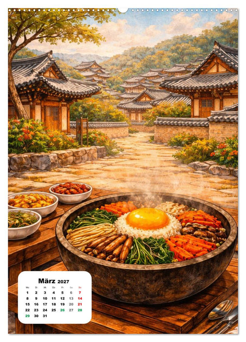 Südkorea – Eine Schlemmerreise durchs Land der Morgenstille (CALVENDO Wandkalender 2027)