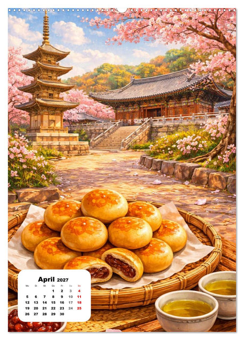 Südkorea – Eine Schlemmerreise durchs Land der Morgenstille (CALVENDO Wandkalender 2027)