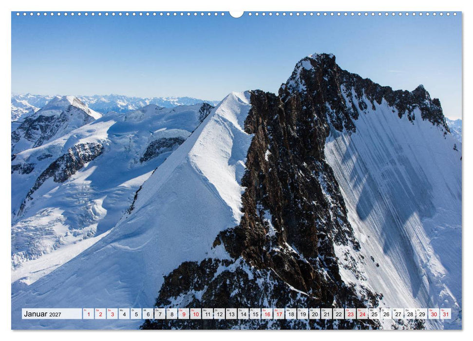 Die 12 dominantesten Berge der Alpen (CALVENDO Premium Wandkalender 2027)