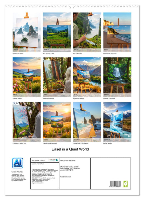 Easel in a Quiet World (CALVENDO Monthly Calendar 2027)