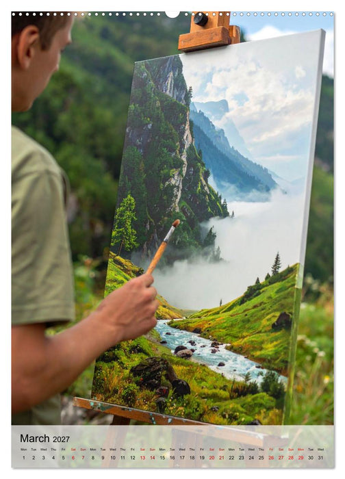 Easel in a Quiet World (CALVENDO Monthly Calendar 2027)