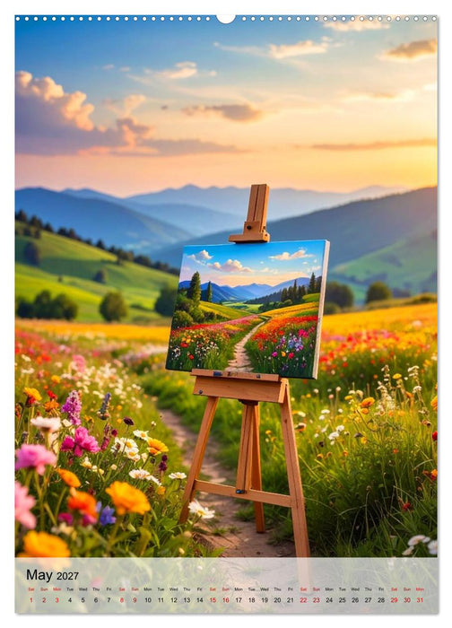Easel in a Quiet World (CALVENDO Monthly Calendar 2027)