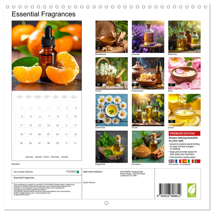 Essential Fragrances (CALVENDO Monthly Calendar 2027)