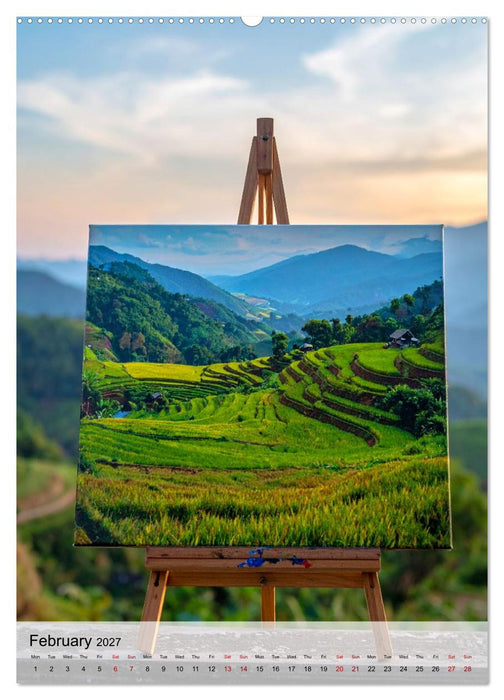 Easel in a Quiet World (CALVENDO Premium-Calendar 2027)