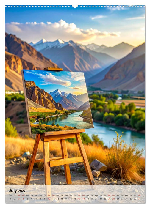 Easel in a Quiet World (CALVENDO Premium-Calendar 2027)