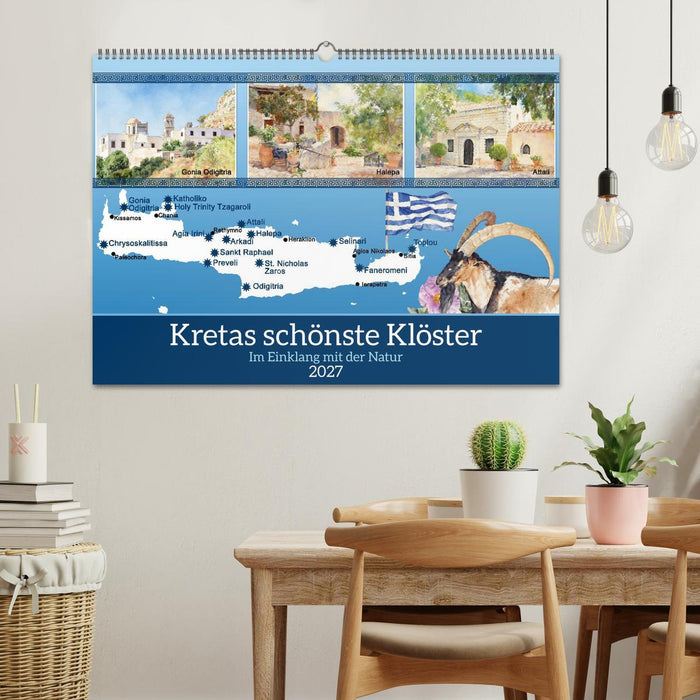 Kretas schönste Klöster (CALVENDO Wandkalender 2027)