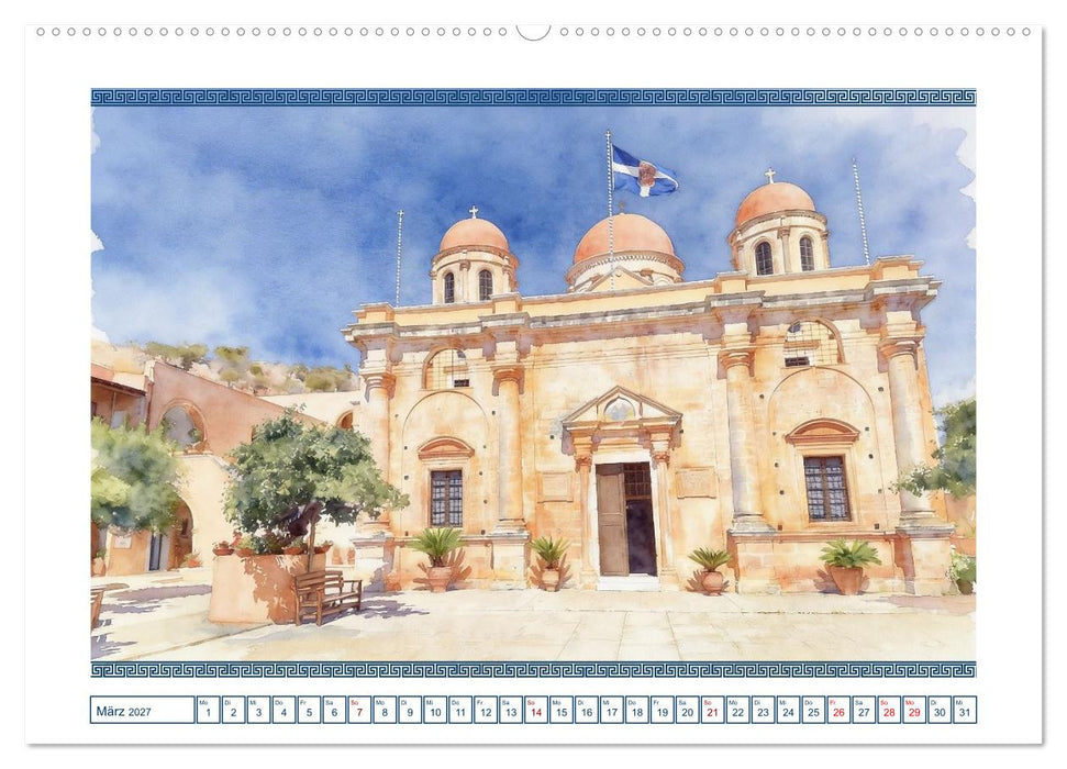 Kretas schönste Klöster (CALVENDO Wandkalender 2027)