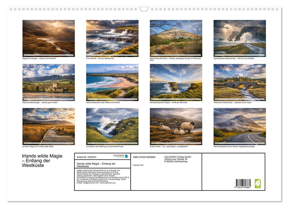 Irlands wilde Magie – Entlang der Westküste (CALVENDO Wandkalender 2027)