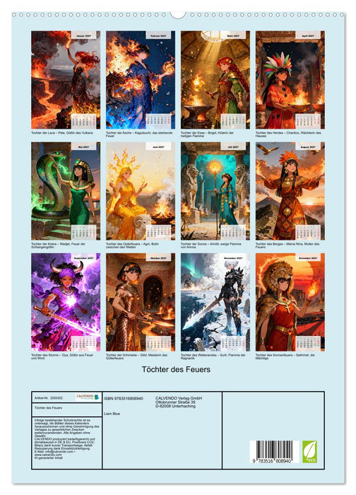Töchter des Feuers (CALVENDO Premium Wandkalender 2027)