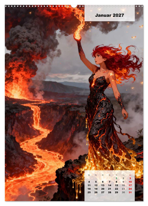Töchter des Feuers (CALVENDO Premium Wandkalender 2027)