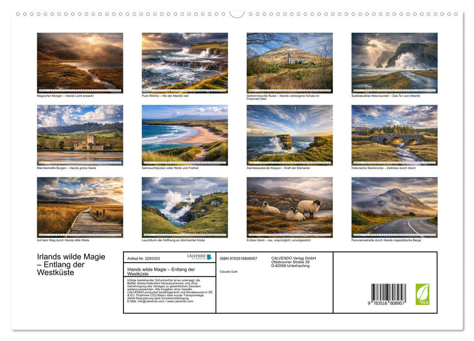 Irlands wilde Magie – Entlang der Westküste (CALVENDO Premium Wandkalender 2027)