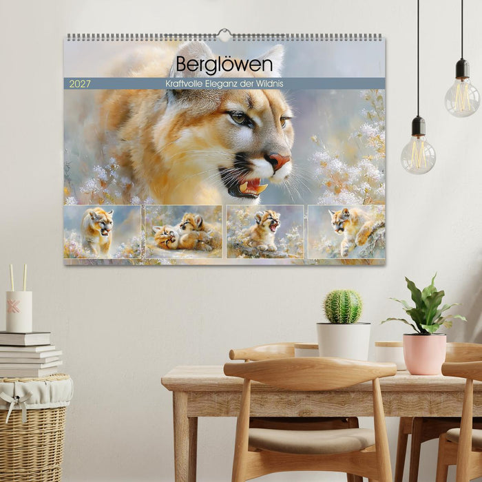 Berglöwen. Kraftvolle Eleganz der Wildnis (CALVENDO Wandkalender 2027)