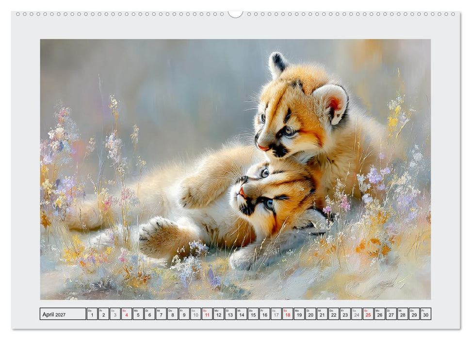 Berglöwen. Kraftvolle Eleganz der Wildnis (CALVENDO Wandkalender 2027)