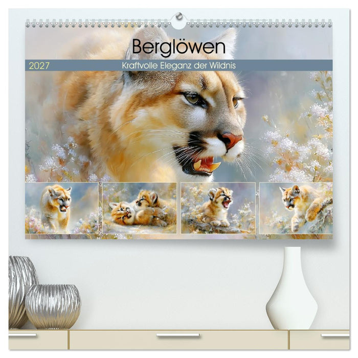 Berglöwen. Kraftvolle Eleganz der Wildnis (CALVENDO Premium Wandkalender 2027)