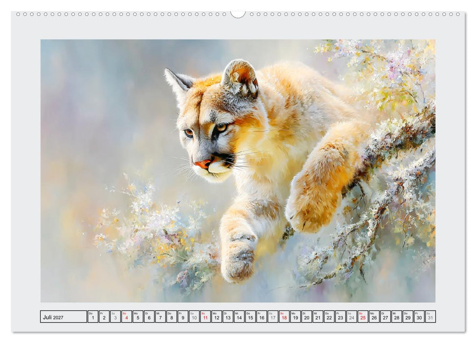 Berglöwen. Kraftvolle Eleganz der Wildnis (CALVENDO Premium Wandkalender 2027)