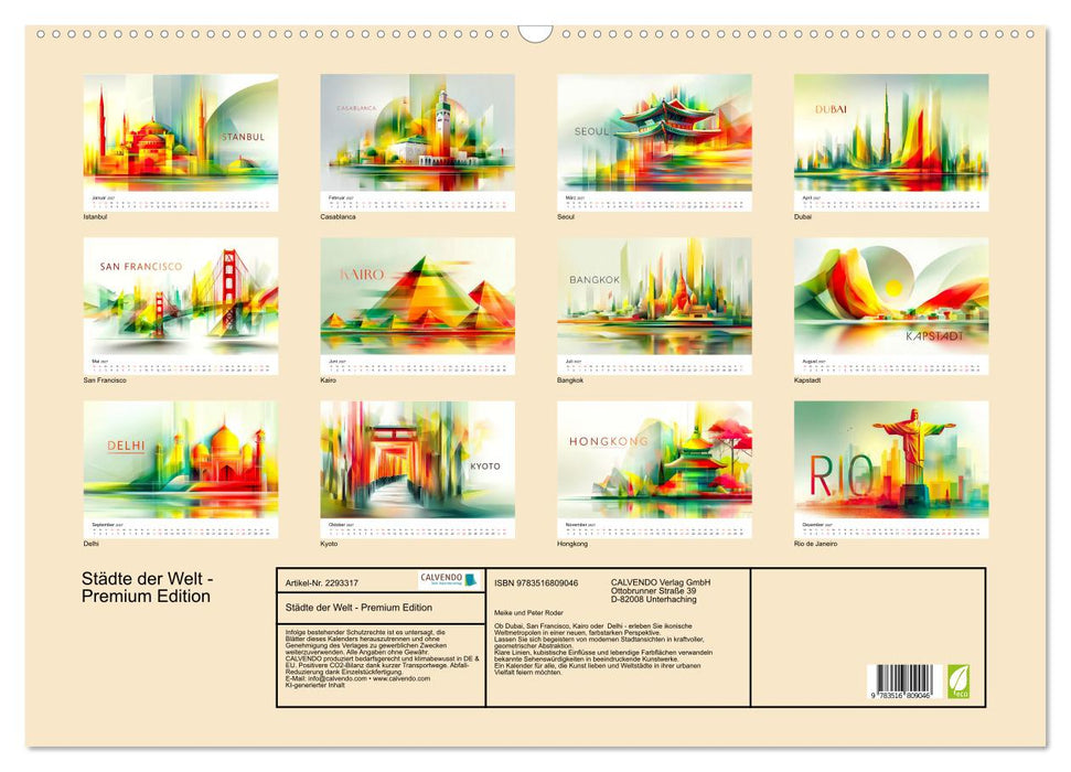 Städte der Welt - Premium Edition (CALVENDO Wandkalender 2027)