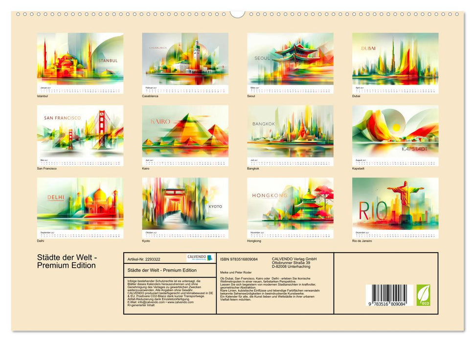 Städte der Welt - Premium Edition (CALVENDO Premium Wandkalender 2027)