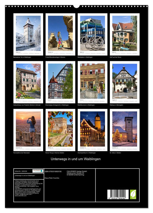 Unterwegs in und um Waiblingen (CALVENDO Premium Wandkalender 2027)