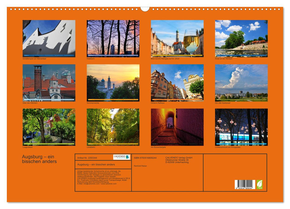 Augsburg – ein bisschen anders (CALVENDO Wandkalender 2027)