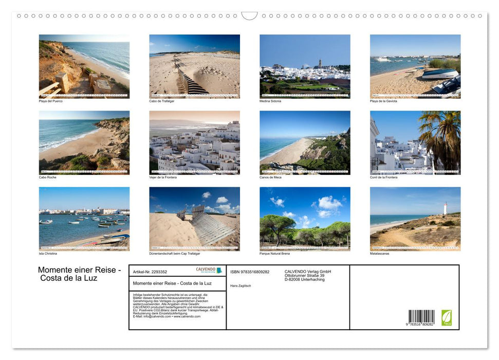 Momente einer Reise - Costa de la Luz (CALVENDO Wandkalender 2027)
