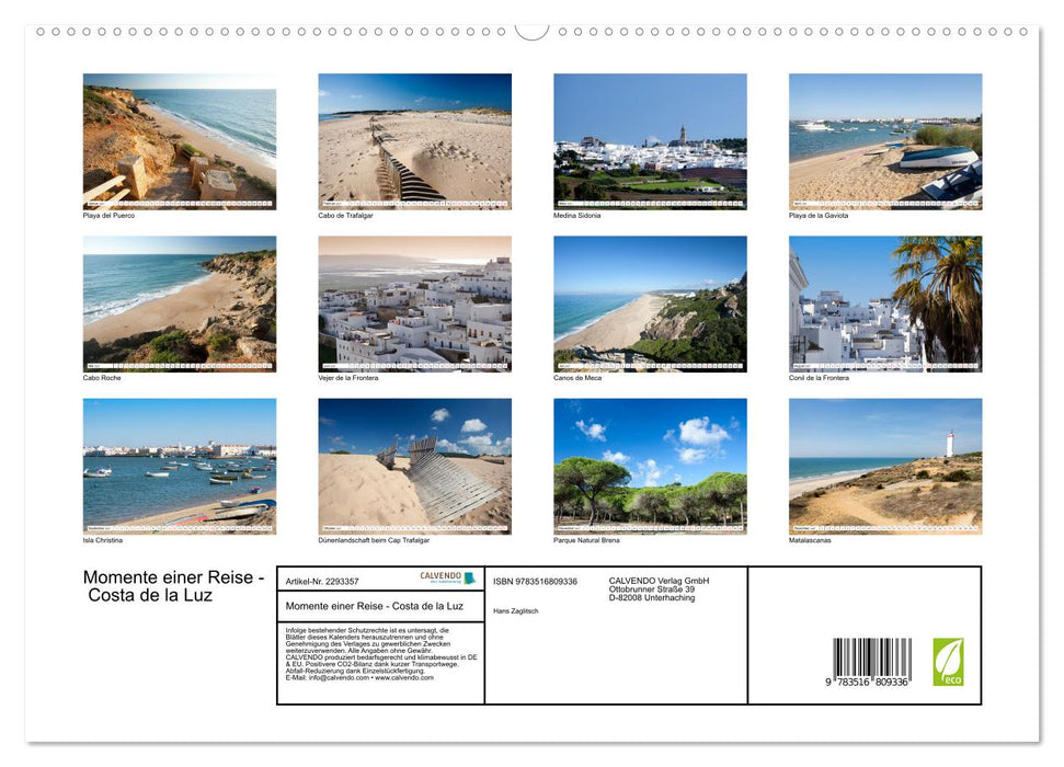 Momente einer Reise - Costa de la Luz (CALVENDO Premium Wandkalender 2027)