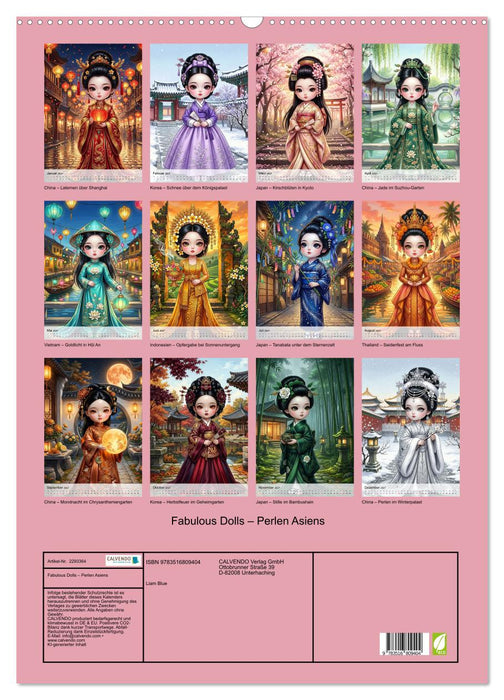 Fabulous Dolls – Perlen Asiens (CALVENDO Wandkalender 2027)