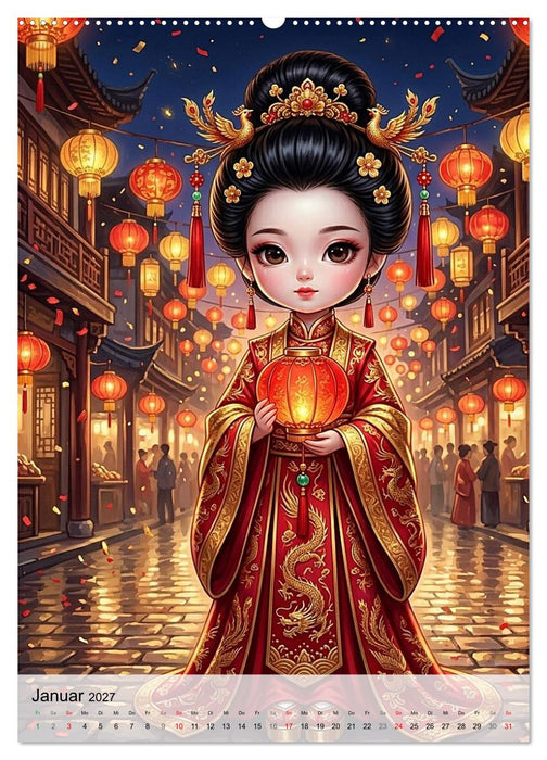 Fabulous Dolls – Perlen Asiens (CALVENDO Premium Wandkalender 2027)