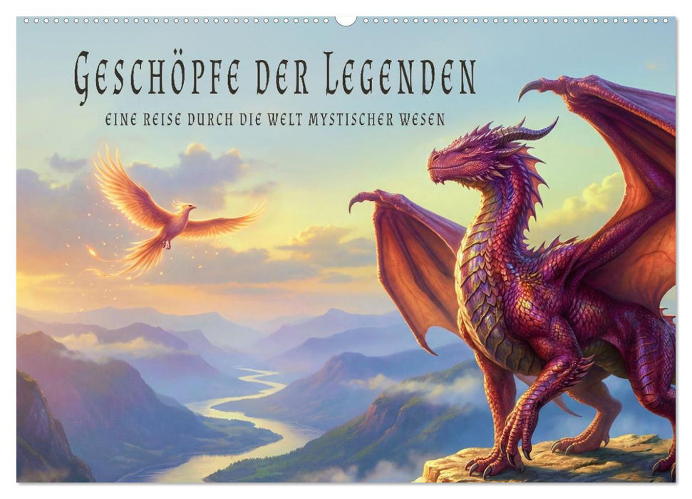 Geschöpfe der Legenden - Eine Reise durch die Welt mystischer Wesen (CALVENDO Wandkalender 2027)