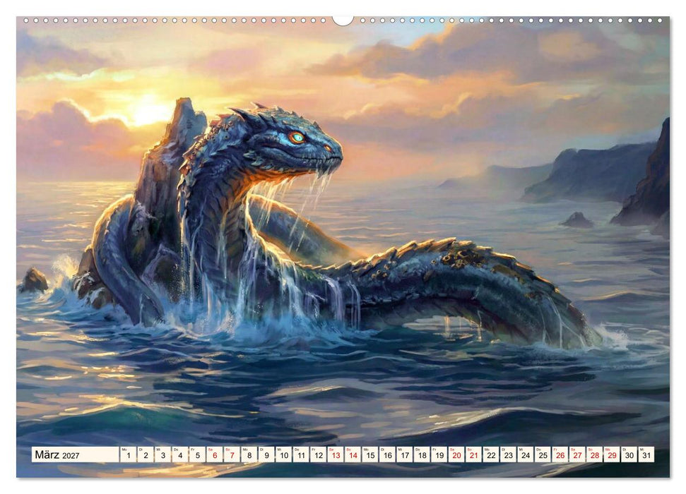 Geschöpfe der Legenden - Eine Reise durch die Welt mystischer Wesen (CALVENDO Wandkalender 2027)