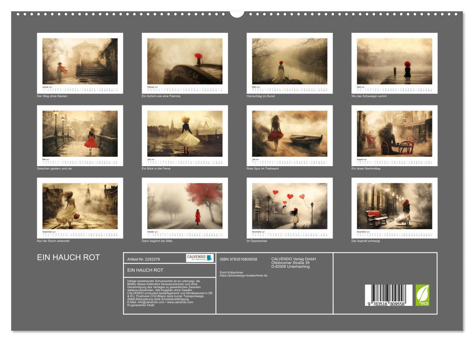 EIN HAUCH ROT (CALVENDO Premium Wandkalender 2027)