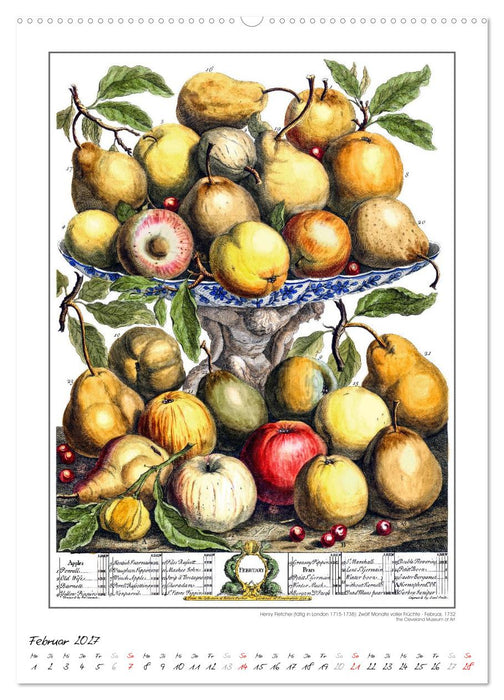 Henry Fletcher. Blumen und Früchte - Kunstkalender (CALVENDO Wandkalender 2027)