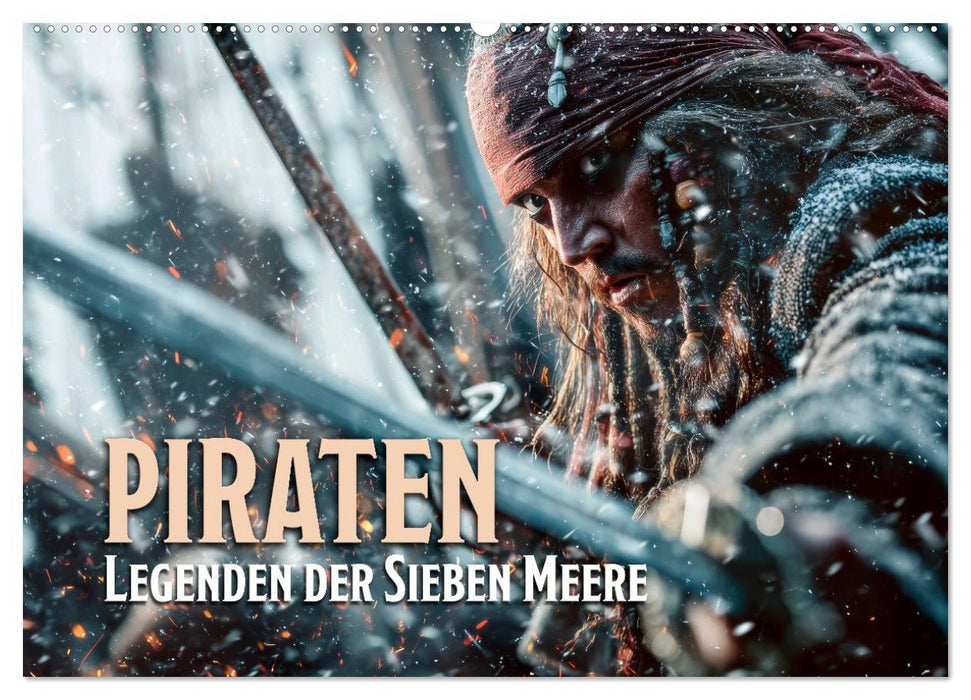 Piraten - Legenden der sieben Meere (CALVENDO Wandkalender 2027)