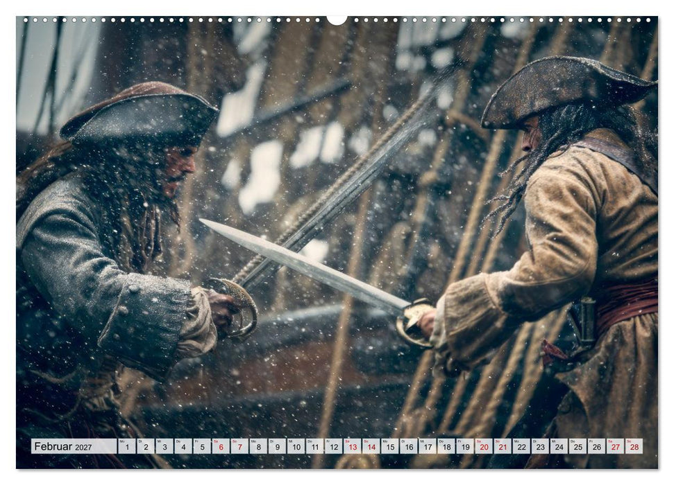 Piraten - Legenden der sieben Meere (CALVENDO Wandkalender 2027)