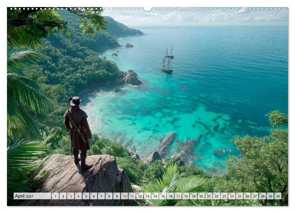 Piraten - Legenden der sieben Meere (CALVENDO Wandkalender 2027)