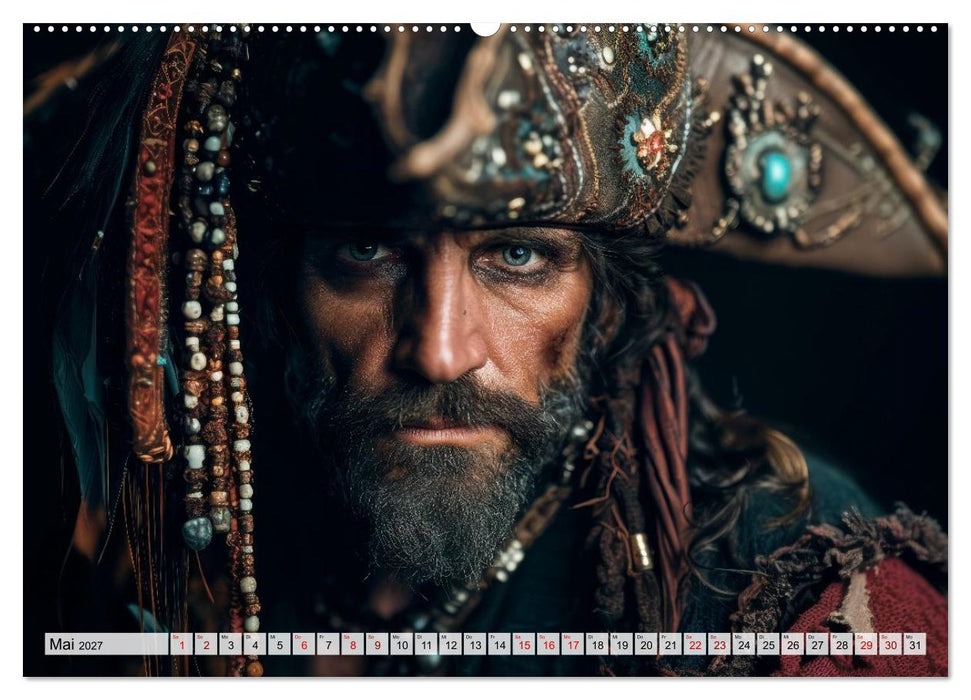 Piraten - Legenden der sieben Meere (CALVENDO Wandkalender 2027)