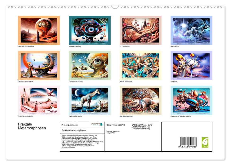 Fraktale Metamorphosen (CALVENDO Premium Wandkalender 2027)