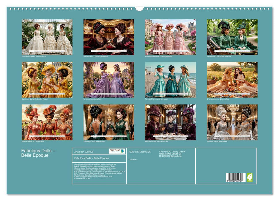 Fabulous Dolls – Belle Époque (CALVENDO Wandkalender 2027)