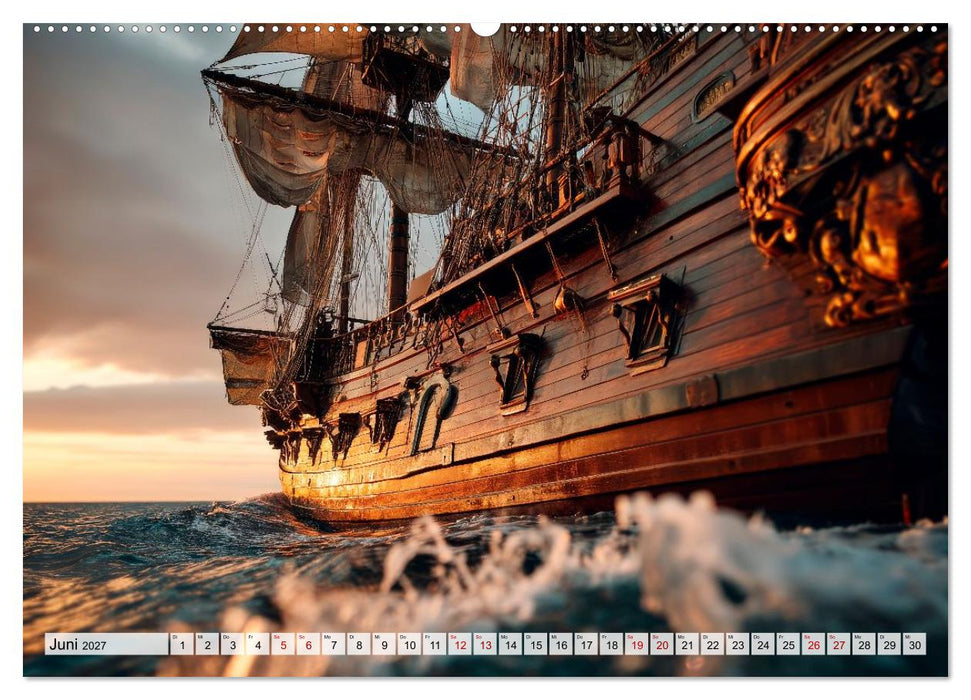 Piraten - Legenden der sieben Meere (CALVENDO Premium Wandkalender 2027)