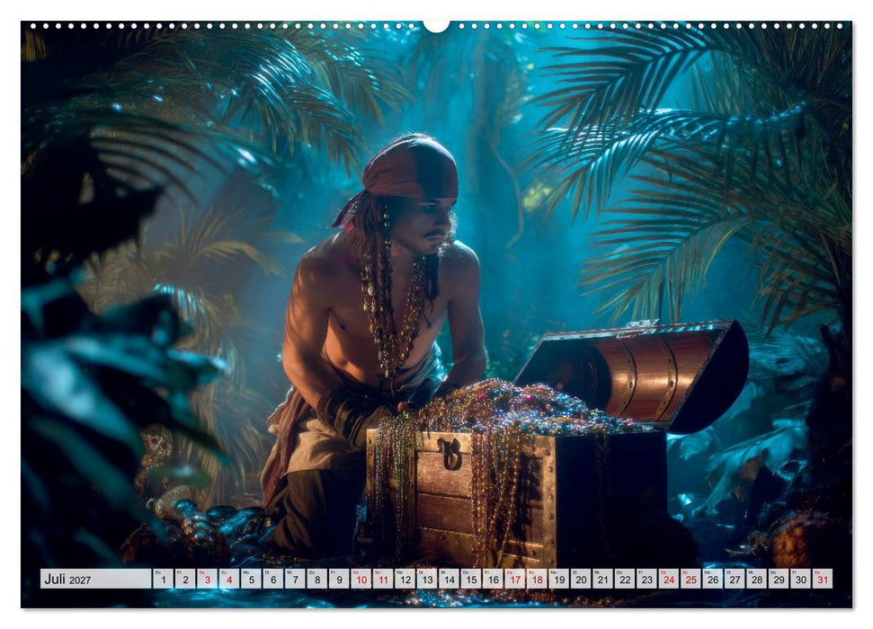 Piraten - Legenden der sieben Meere (CALVENDO Premium Wandkalender 2027)