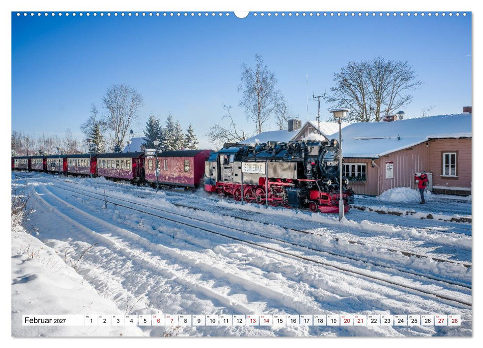 Dampflokomotiven im Harz - Eine Reise in die goldene Ära der Eisenbahn (CALVENDO Wandkalender 2027)