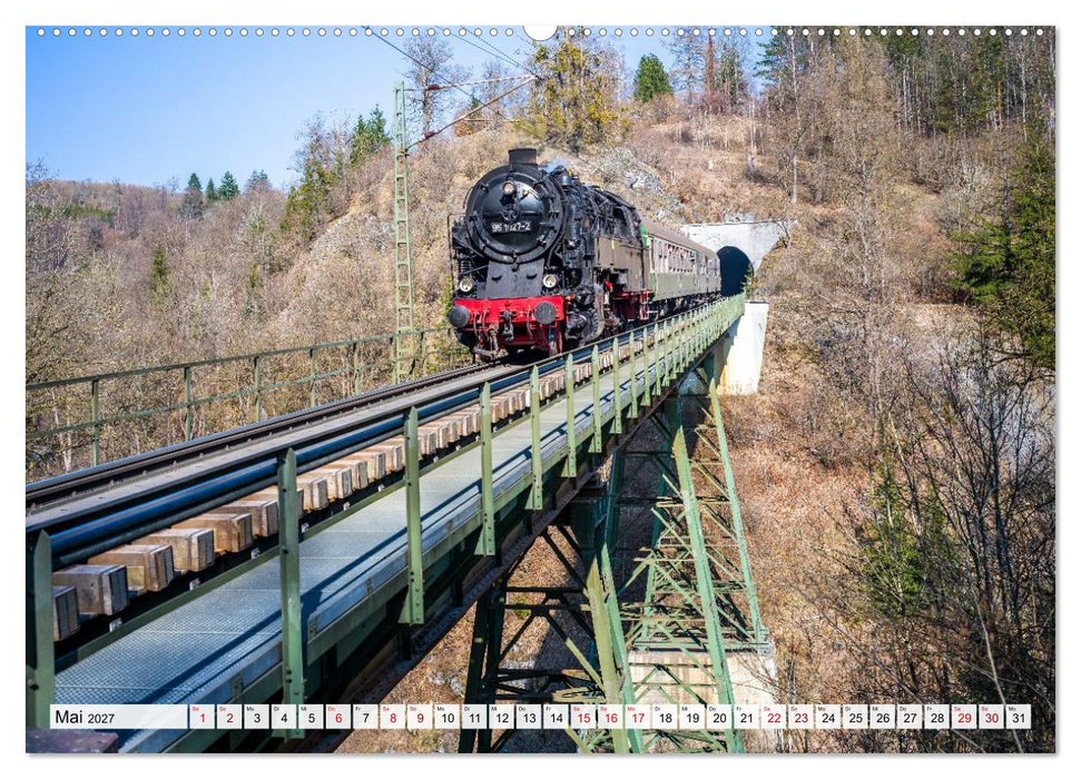 Dampflokomotiven im Harz - Eine Reise in die goldene Ära der Eisenbahn (CALVENDO Wandkalender 2027)