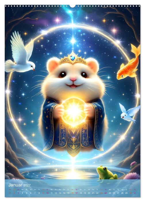 Einfach glücklich. Mit Hamsterfreunden durchs Jahr (CALVENDO Wandkalender 2027)