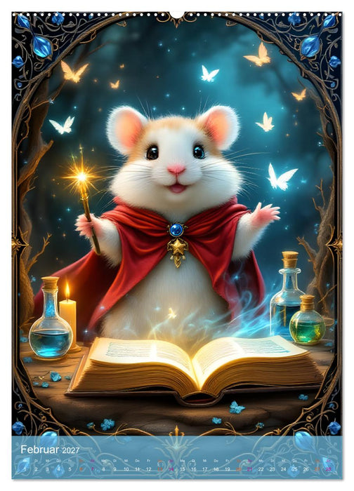 Einfach glücklich. Mit Hamsterfreunden durchs Jahr (CALVENDO Wandkalender 2027)