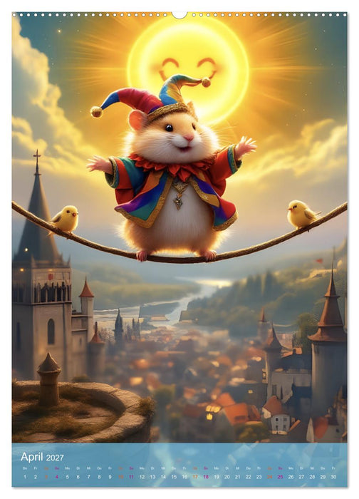 Einfach glücklich. Mit Hamsterfreunden durchs Jahr (CALVENDO Wandkalender 2027)