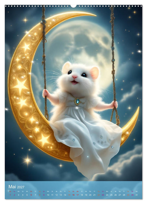 Einfach glücklich. Mit Hamsterfreunden durchs Jahr (CALVENDO Wandkalender 2027)