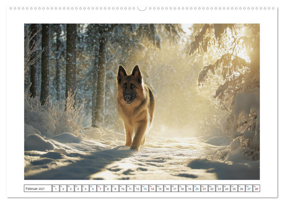 Treue, die bleibt. Emotionale Augenblicke mit Schäferhunden. (CALVENDO Premium Wandkalender 2027)