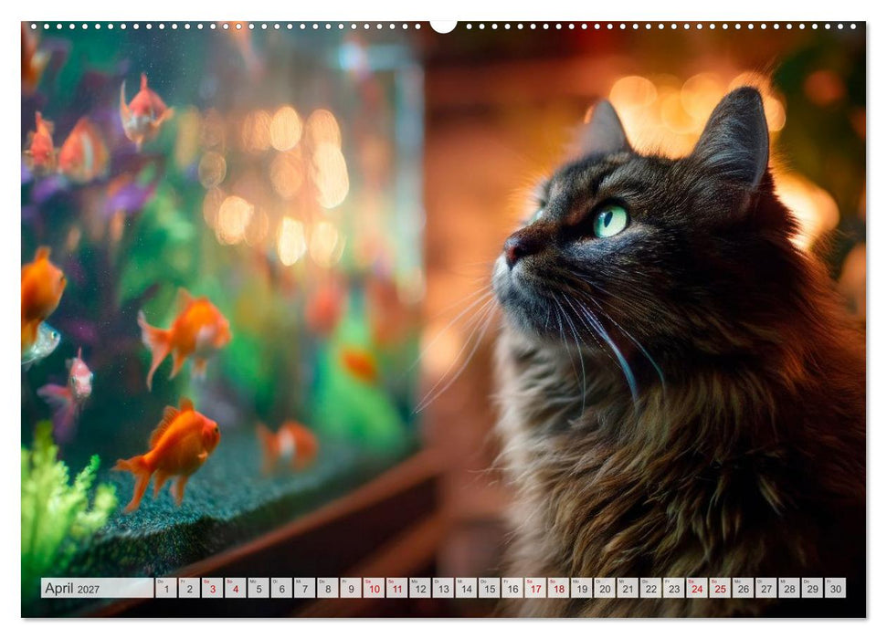 Katzen - Jeder Moment ein Abenteuer (CALVENDO Wandkalender 2027)